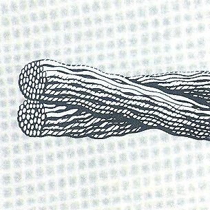 Textured filament thread