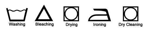 Care label symbols
