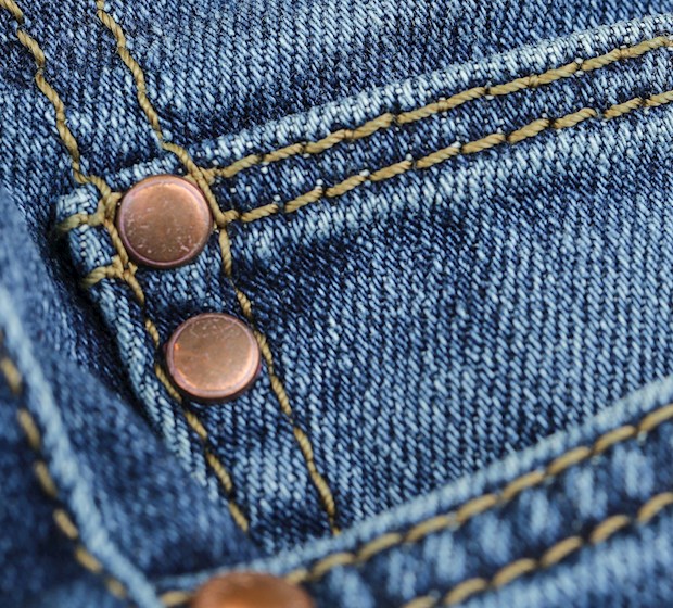 Quality jeans stitching
