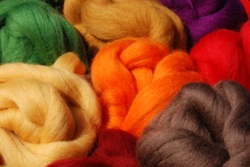 Dyed new wool