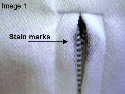 Stain marks