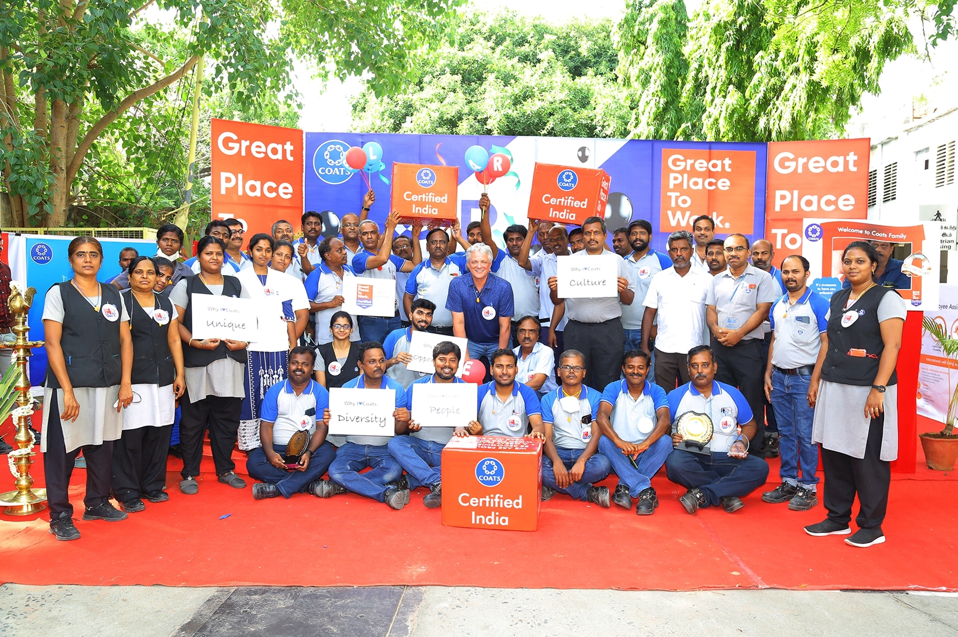 Coats India GTSI team with GPTW award