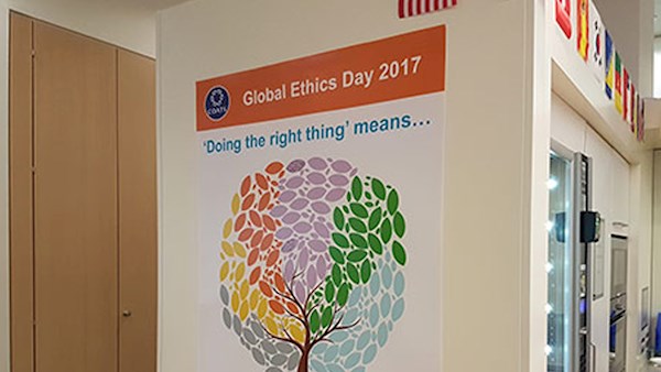 Global Ethics Day poster