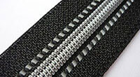 Black textile tape with grey spiral